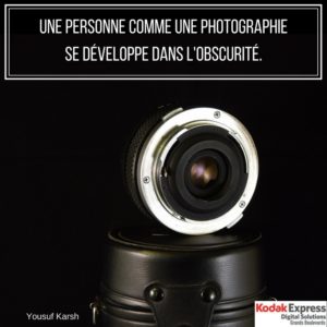 Citation sur la photographie Kodak Express Grands Boulevards Paris